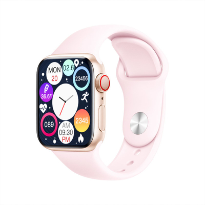La llamada y el texto rosados negros del Smart Watch de 64MB Bluetooth conectan 1,9 pulgadas