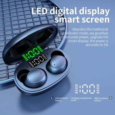 auricular de botón estéreo inalámbrico de alta fidelidad de Bluetooth de la batería 40H para el juego de los deportes de la música