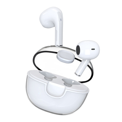 Auriculares estéreos de la cancelación de ruido de los auriculares de botón de la radio verdadera del ODM 300mAh