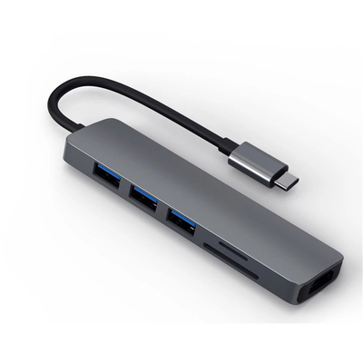 monitor dual PD77W SD/TF del ordenador portátil 6in1 de la estación de acoplamiento universal del Usb C