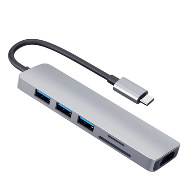 monitor dual PD77W SD/TF del ordenador portátil 6in1 de la estación de acoplamiento universal del Usb C